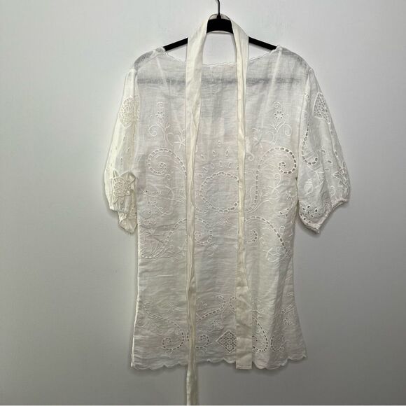 Spell Lala Linen Shift Dress L - Picture 6 of 7